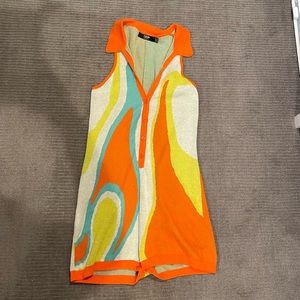 JADED LONDON Collared mini romper